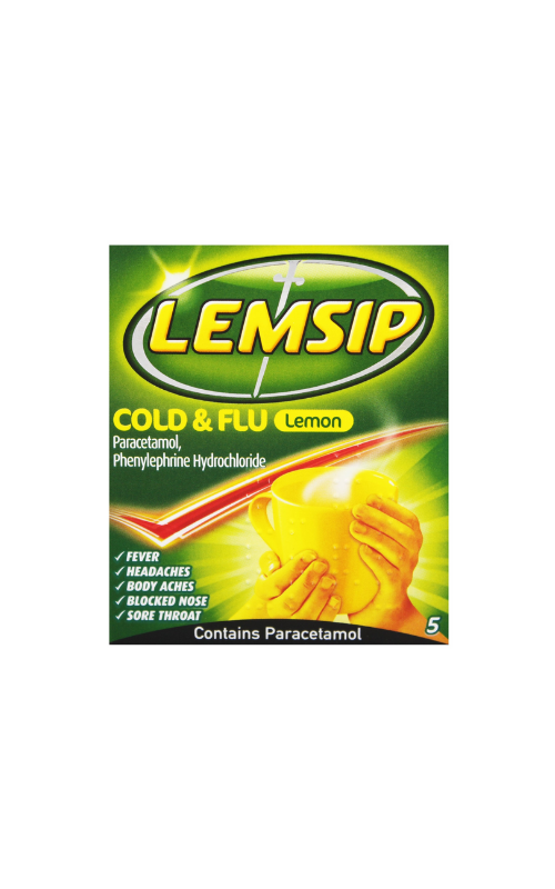 Lemsip Cold & Flu Lemon 